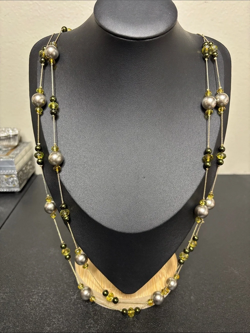 NWT Station Faux Pearl Long Beaded Necklace